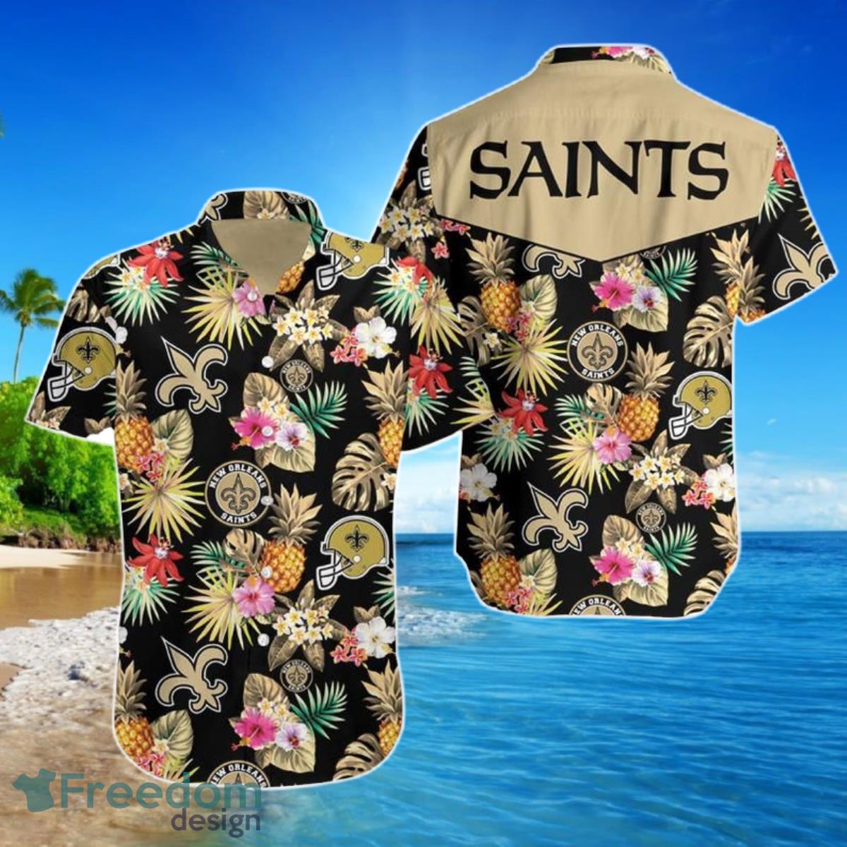 New Orleans Saints Hawaiian Shirt For Men Women Summer Beach For Fans Product Photo 1