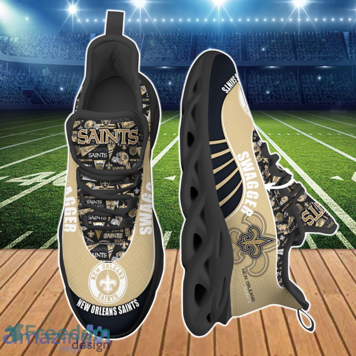 New Orleans Saints NFL Clunky Max Soul Shoes Custom Name Best Gift For Fans Product Photo 2