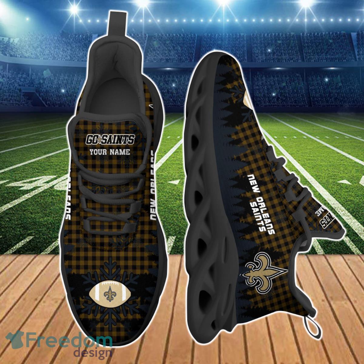 New Orleans Saints NFL Clunky Max Soul Shoes Custom Name Ideal Gift For Fans Product Photo 2