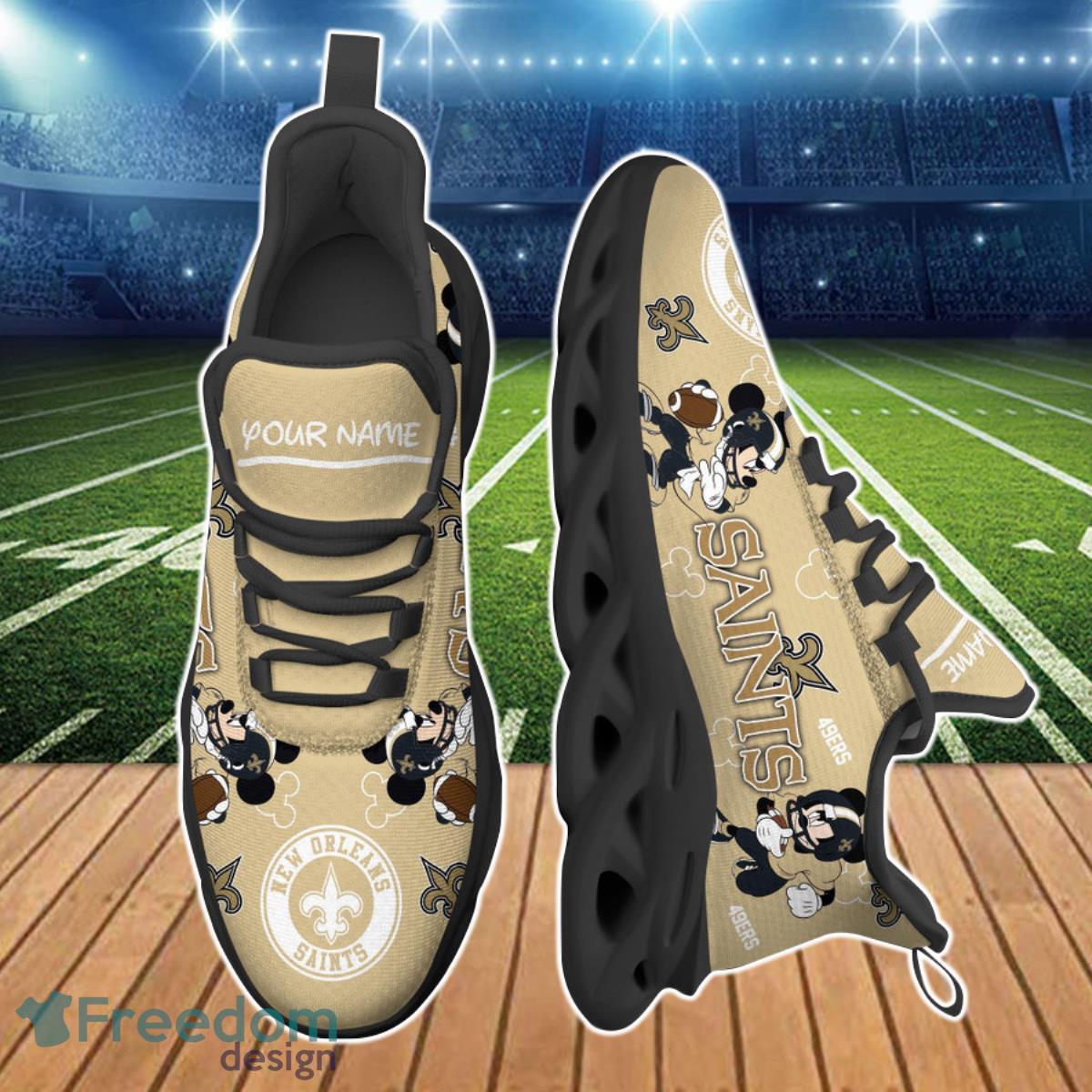 New Orleans Saints NFL Clunky Max Soul Shoes Custom Name Ideal Gift For Real Fans Product Photo 2