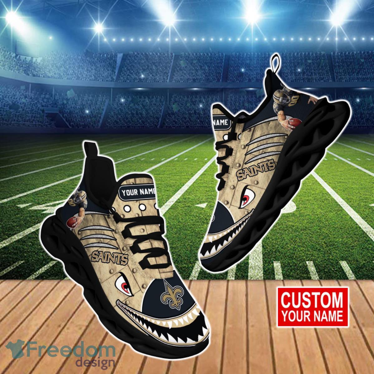 New Orleans Saints NFL Clunky Max Soul Shoes Custom Name Special Gift For Men And Women Fans Product Photo 1