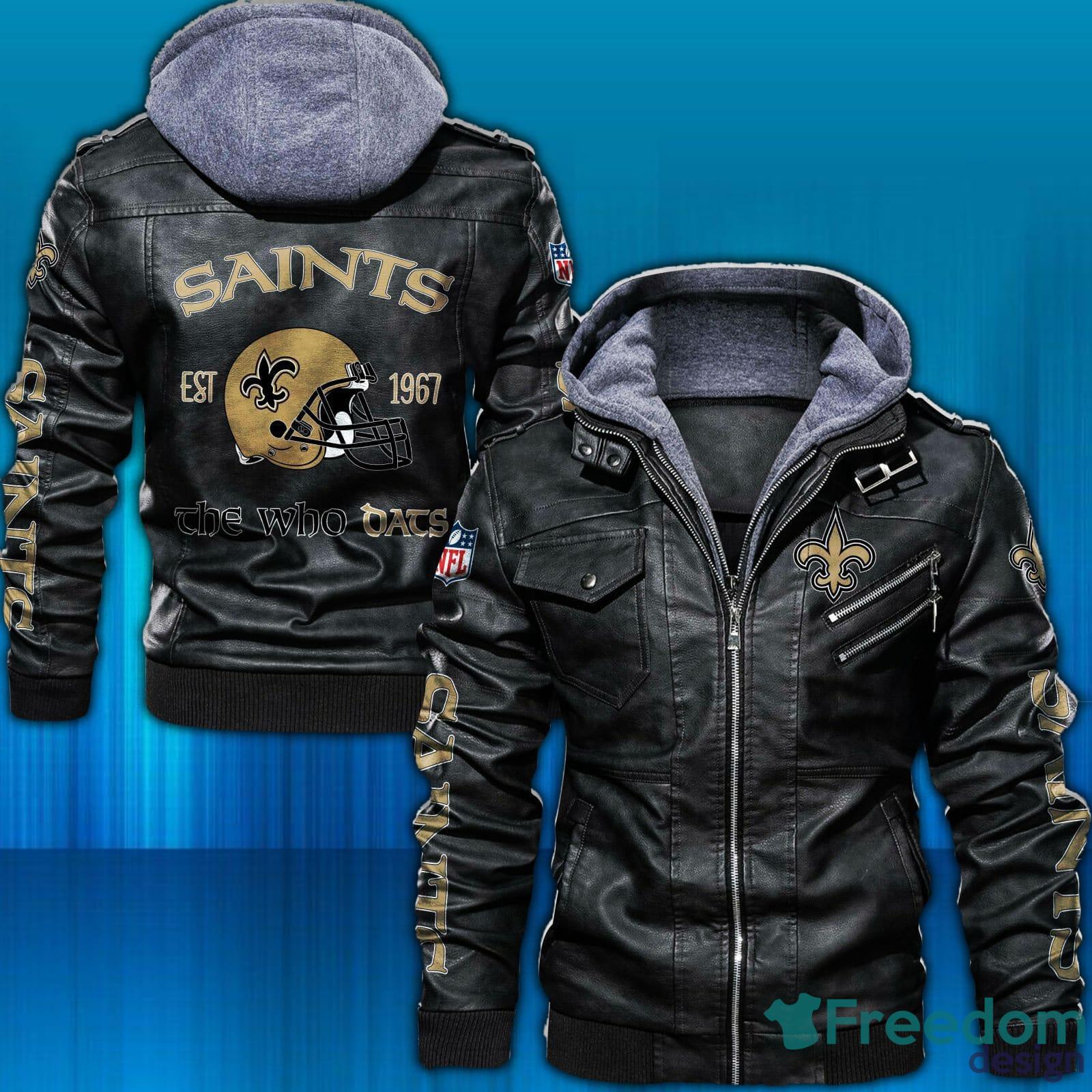 NFL Pittsburgh Steelers Fur Collar Leather Jacket Mens - Freedomdesign