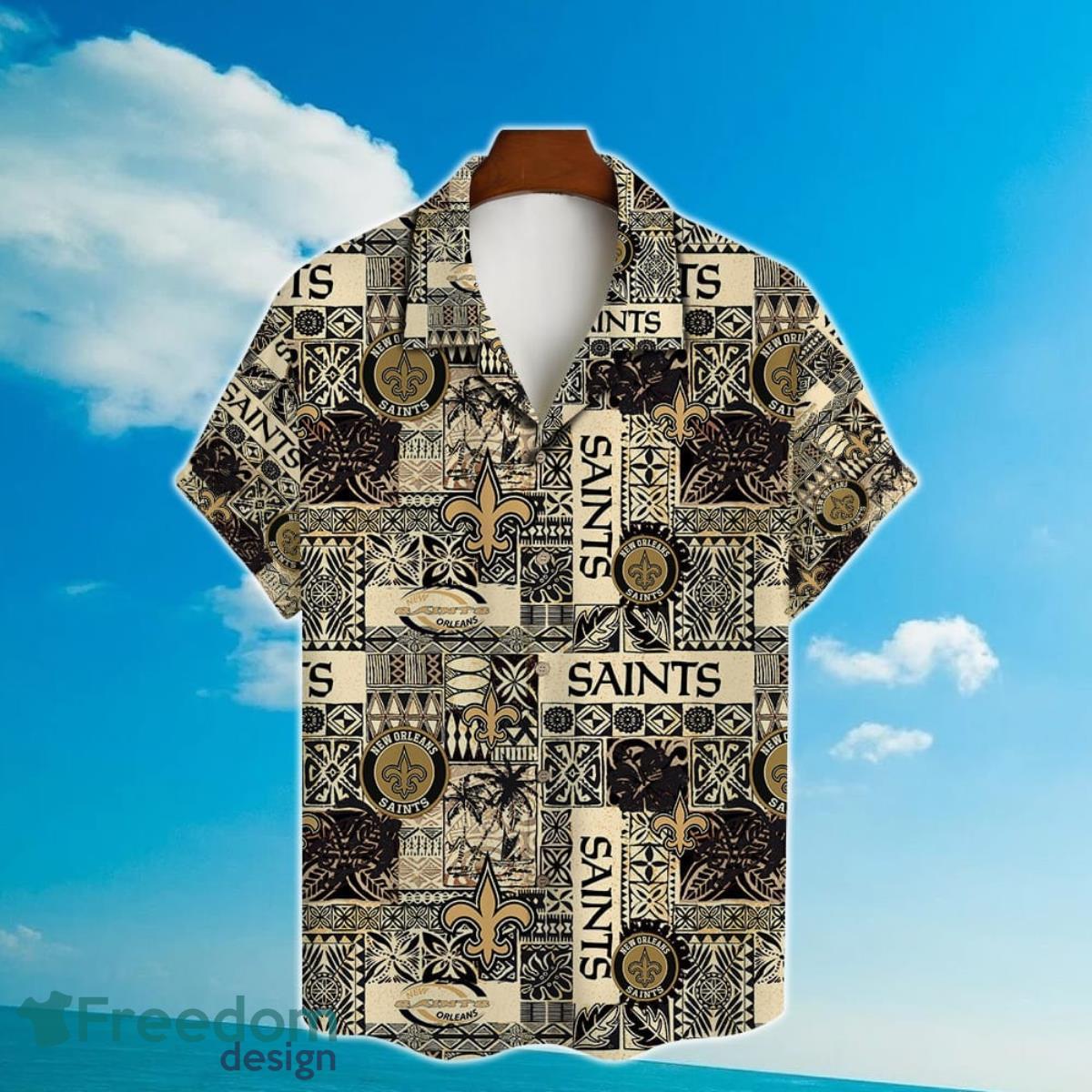 New Orleans Saints NFL National Football League 2023 AOP Hawaiian Shirt Product Photo 2