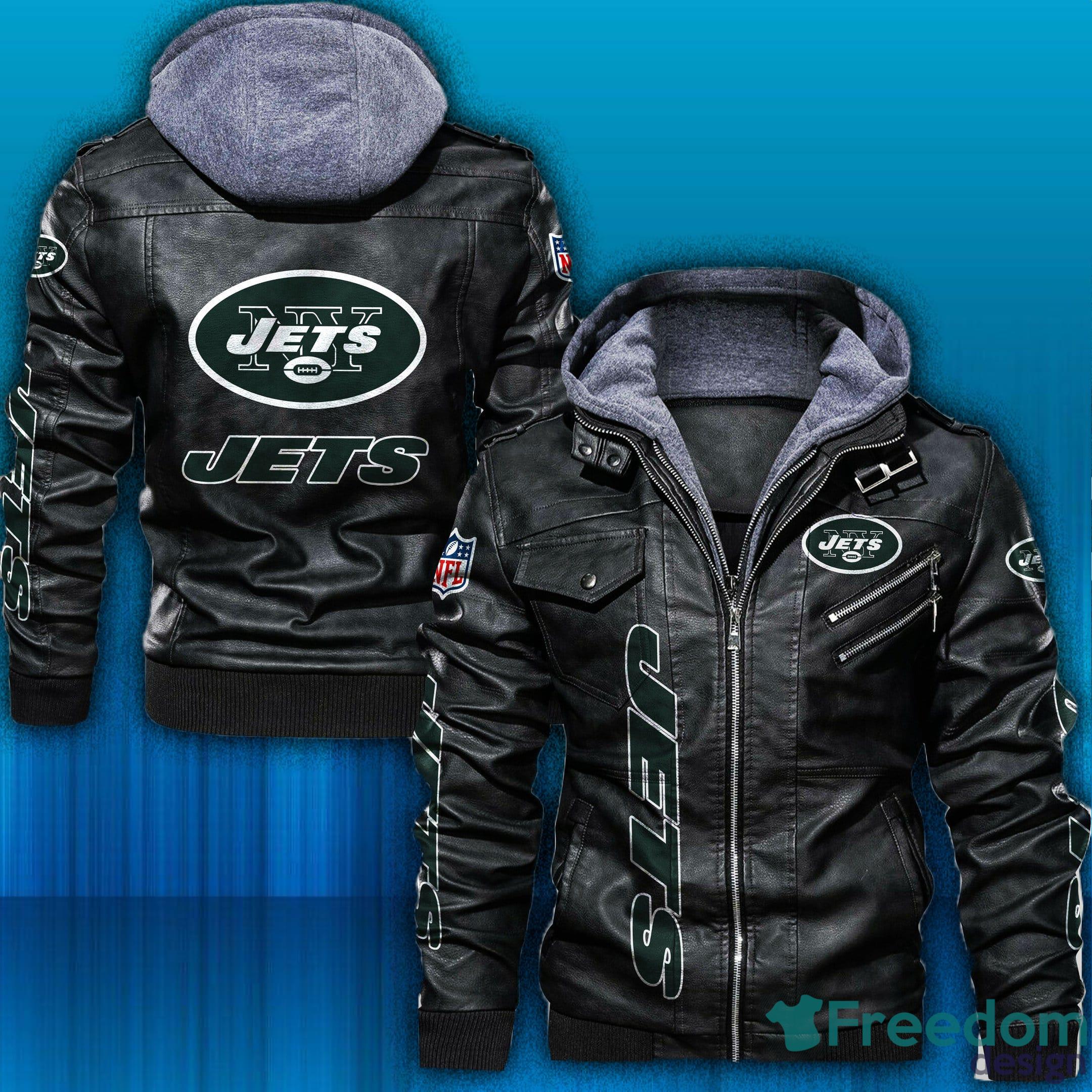 NFL New York Jets Leather Jacket Hat Men And Women For Fans Gift -  Freedomdesign