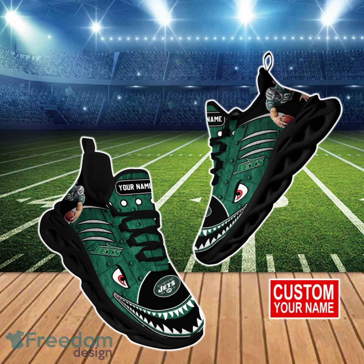 New York Jets NFL Clunky Max Soul Shoes Custom Name Best Gift For Men And Women Fans Product Photo 1