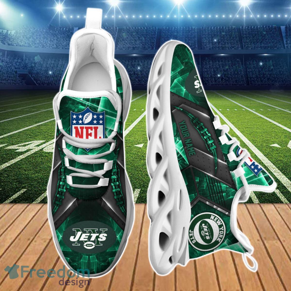 New York Jets NFL Clunky Max Soul Shoes Custom Name Best Gift For Real Fans Product Photo 1