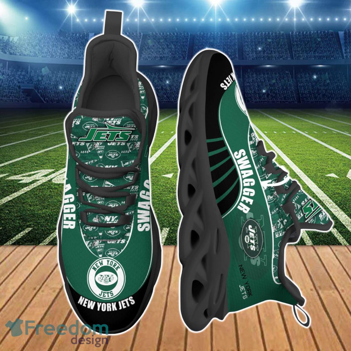 New York Jets NFL Clunky Max Soul Shoes Custom Name Ideal Gift For Fans Product Photo 2