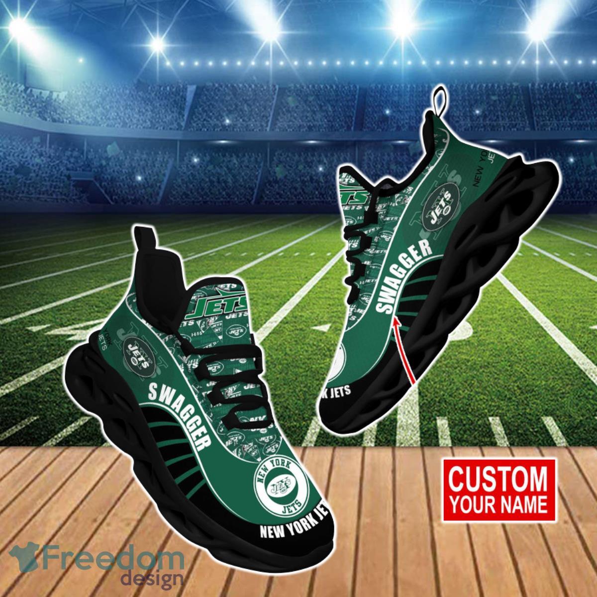 New York Jets NFL Clunky Max Soul Shoes Custom Name Ideal Gift For Fans Product Photo 1