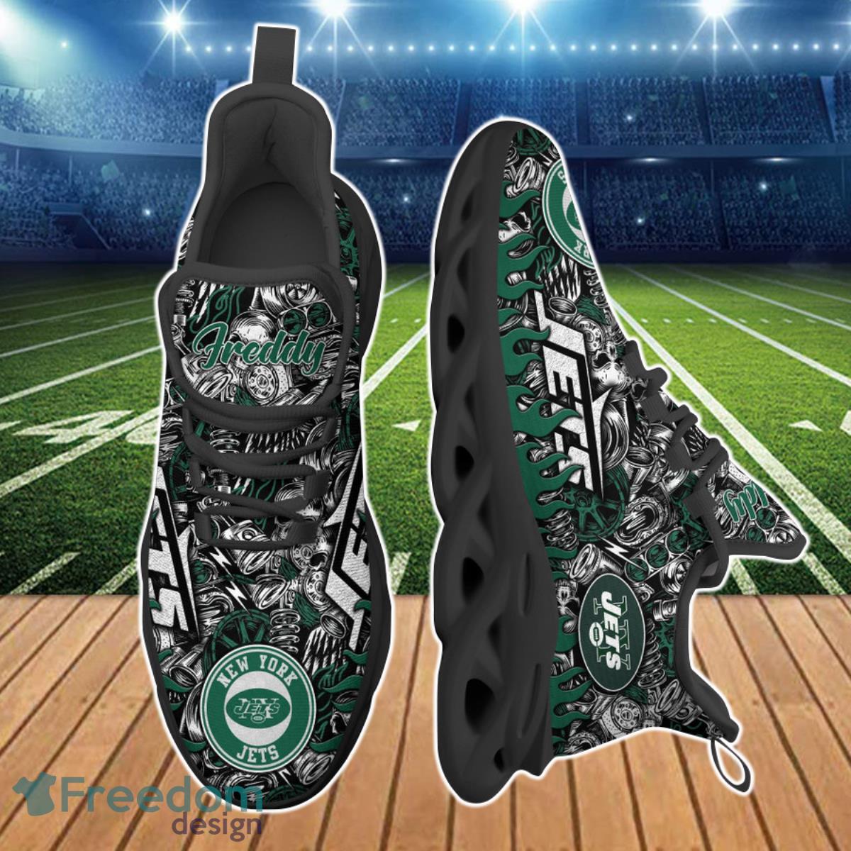 New York Jets NFL Clunky Max Soul Shoes Custom Name Ideal Gift For Men And Women Fans Product Photo 2