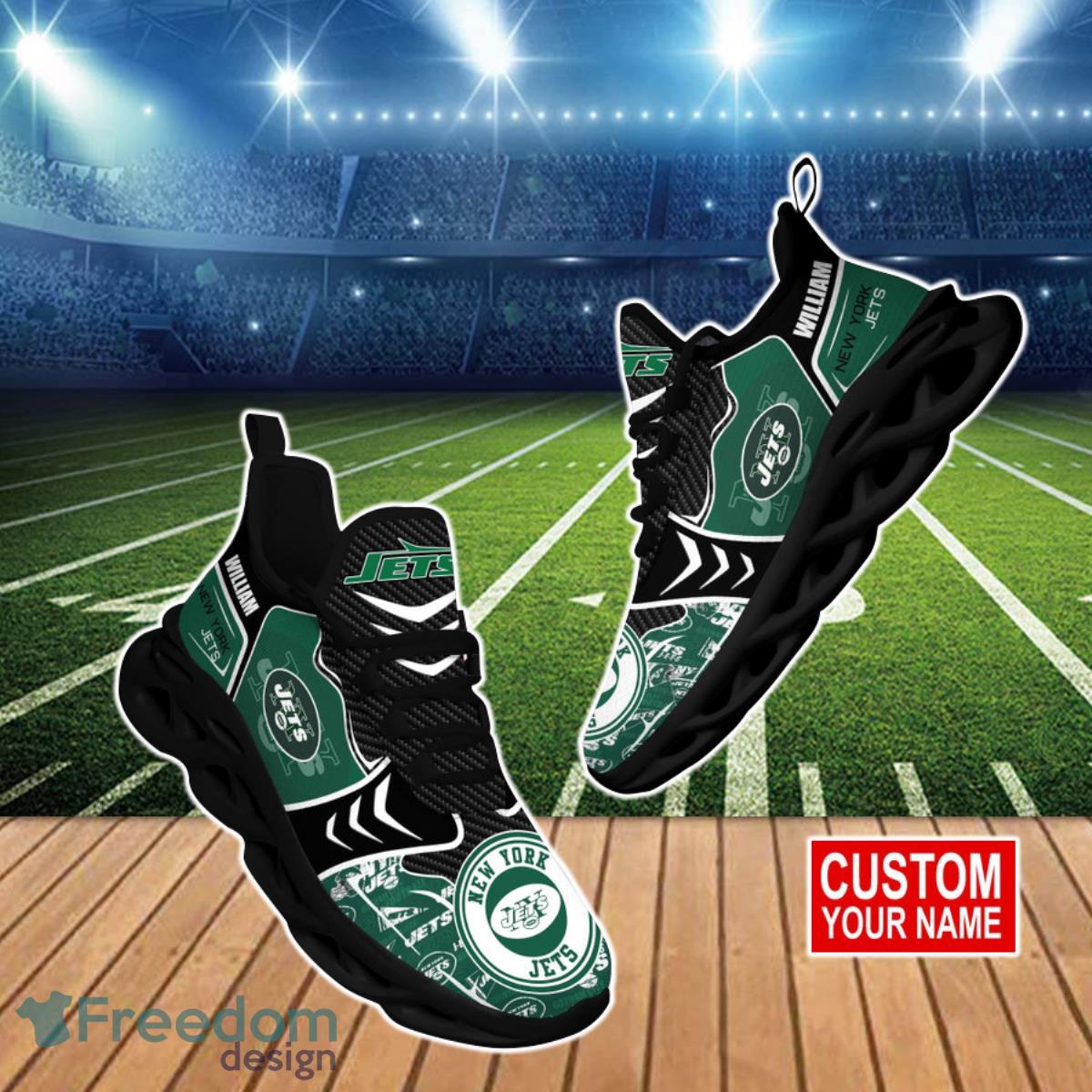 New York Jets NFL Clunky Max Soul Shoes Custom Name Ideal Gift For Real Fans Product Photo 1