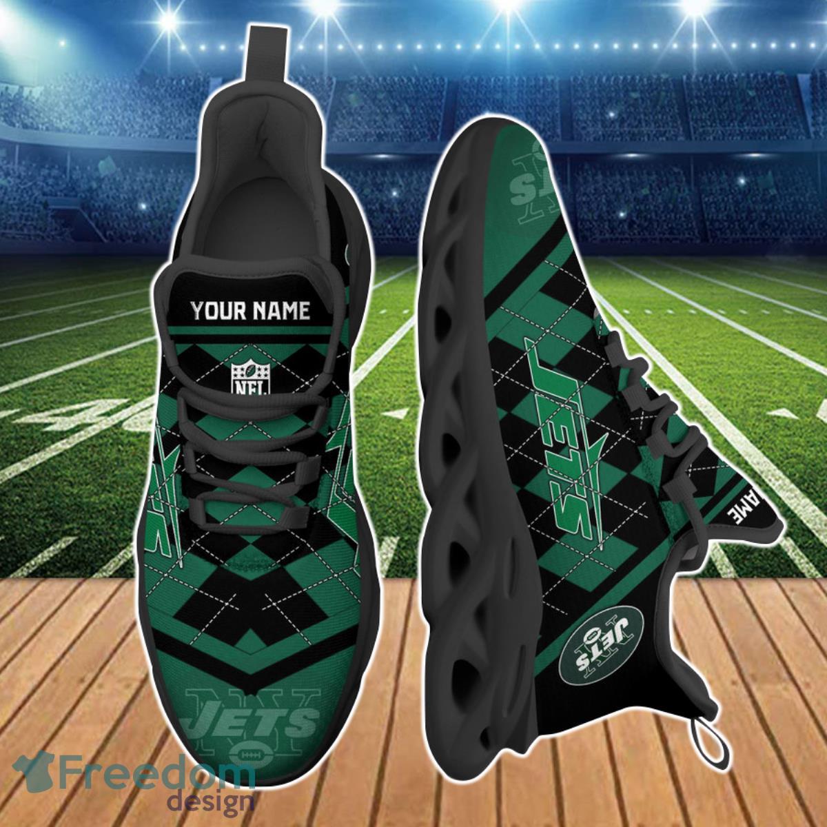 New York Jets NFL Clunky Max Soul Shoes Custom Name Ideal Gift For Truel Fans Product Photo 2