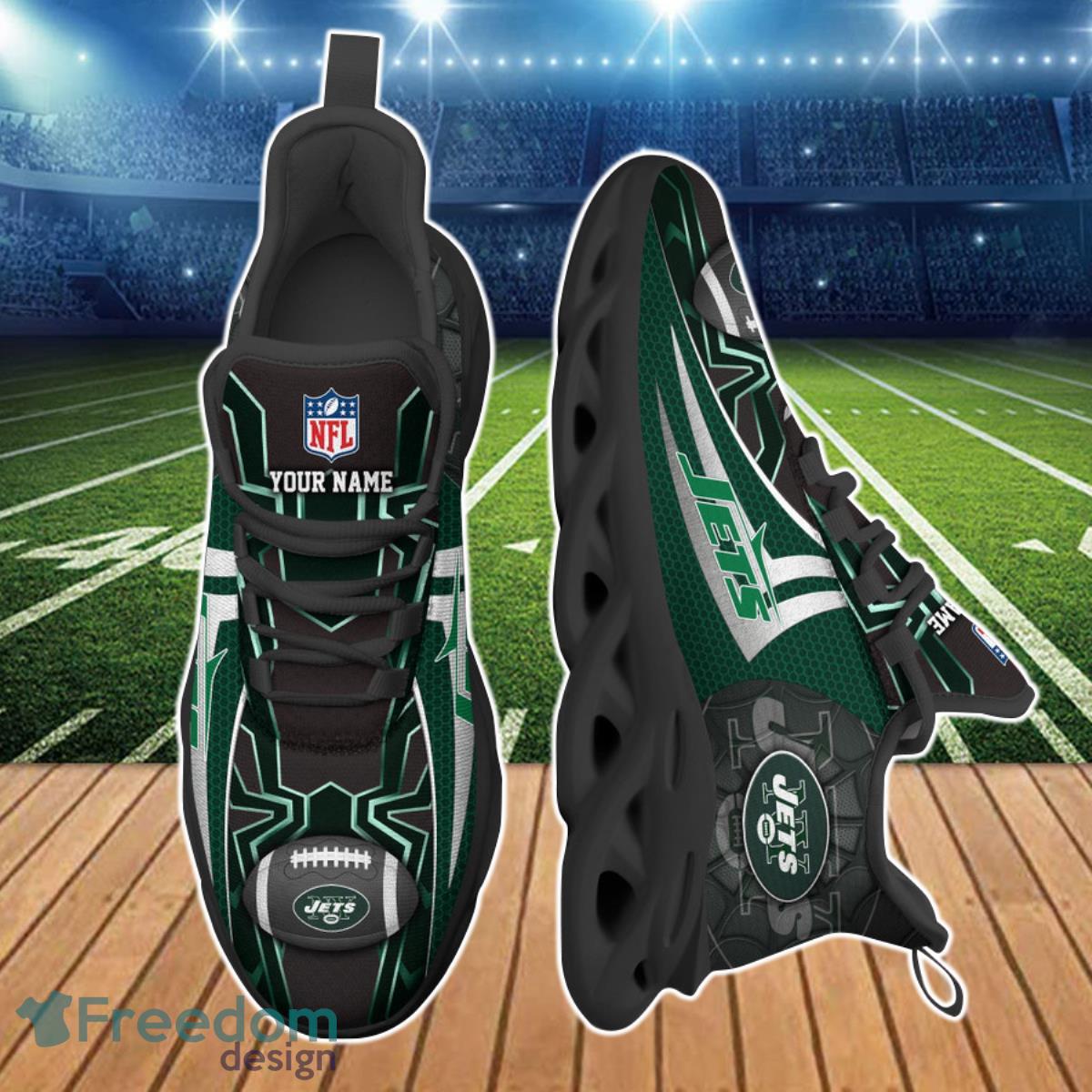 New York Jets NFL Clunky Max Soul Shoes Custom Name Special Gift For True Fans Product Photo 2