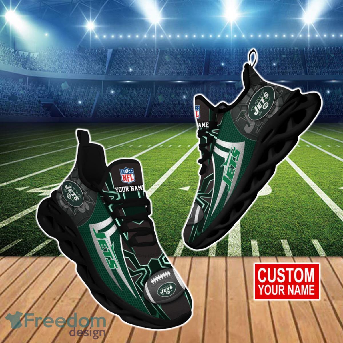 New York Jets NFL Clunky Max Soul Shoes Custom Name Special Gift For True Fans Product Photo 1