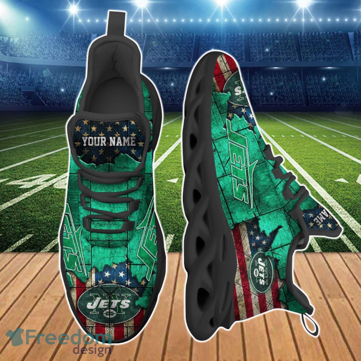 New York Jets NFL Clunky Max Soul Shoes Custom Name Unique Gift For Men And Women Fans Product Photo 2