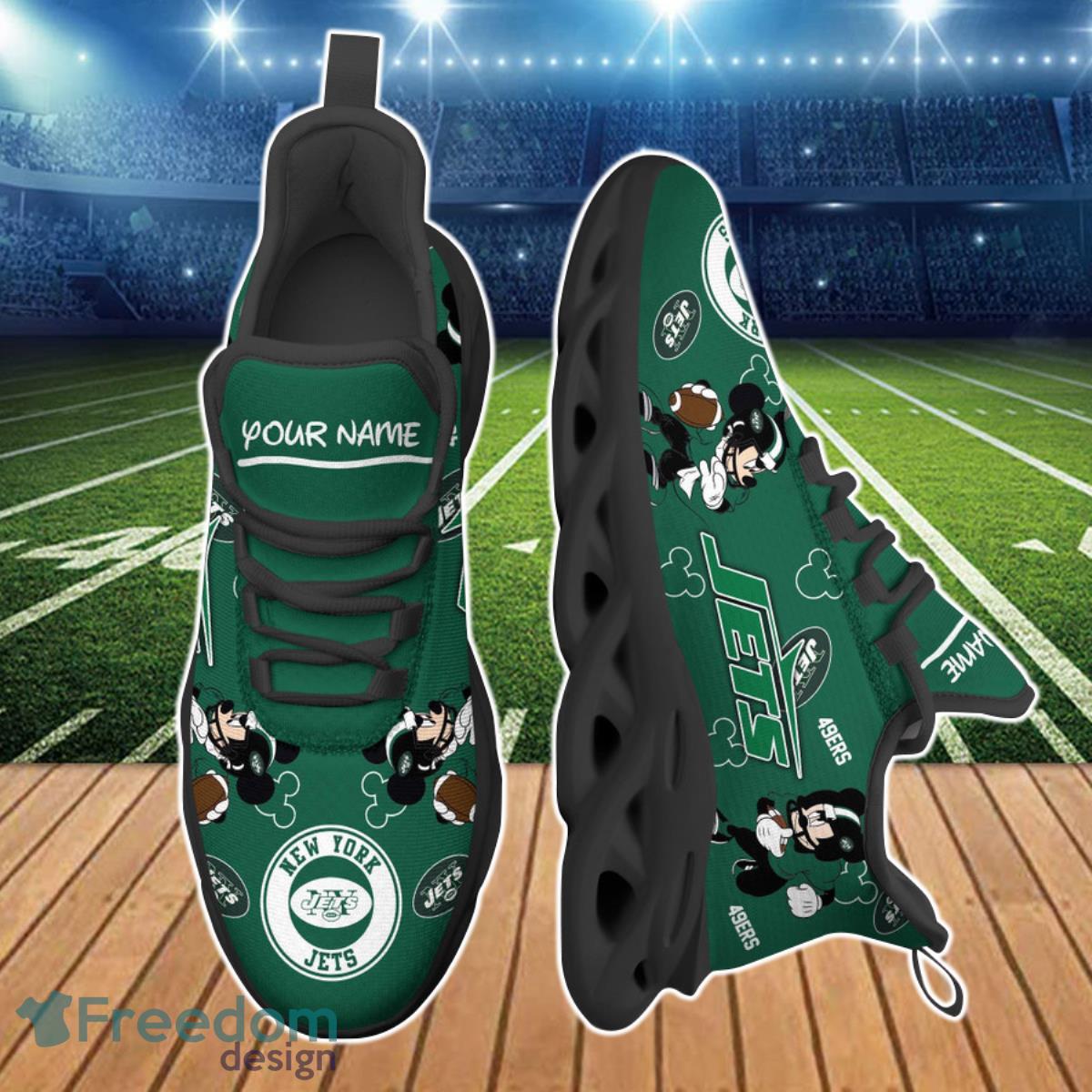 New York Jets NFL Clunky Max Soul Shoes Custom Name Unique Gift For True Fans Product Photo 2