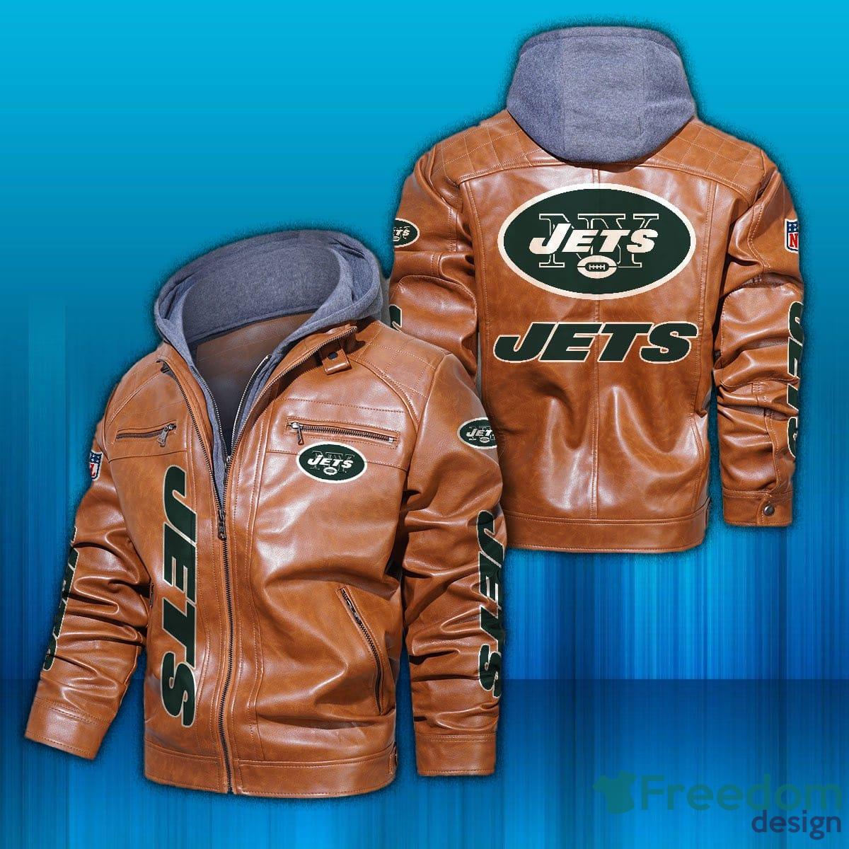 NFL New York Jets Football Leather Jacket - Maker of Jacket