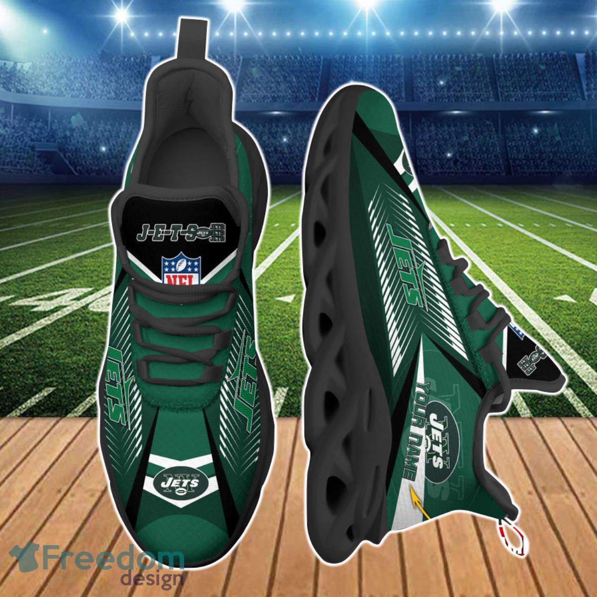 New York Jets NFL Max Soul Shoes Custom Name Best Gift For Fans Product Photo 2