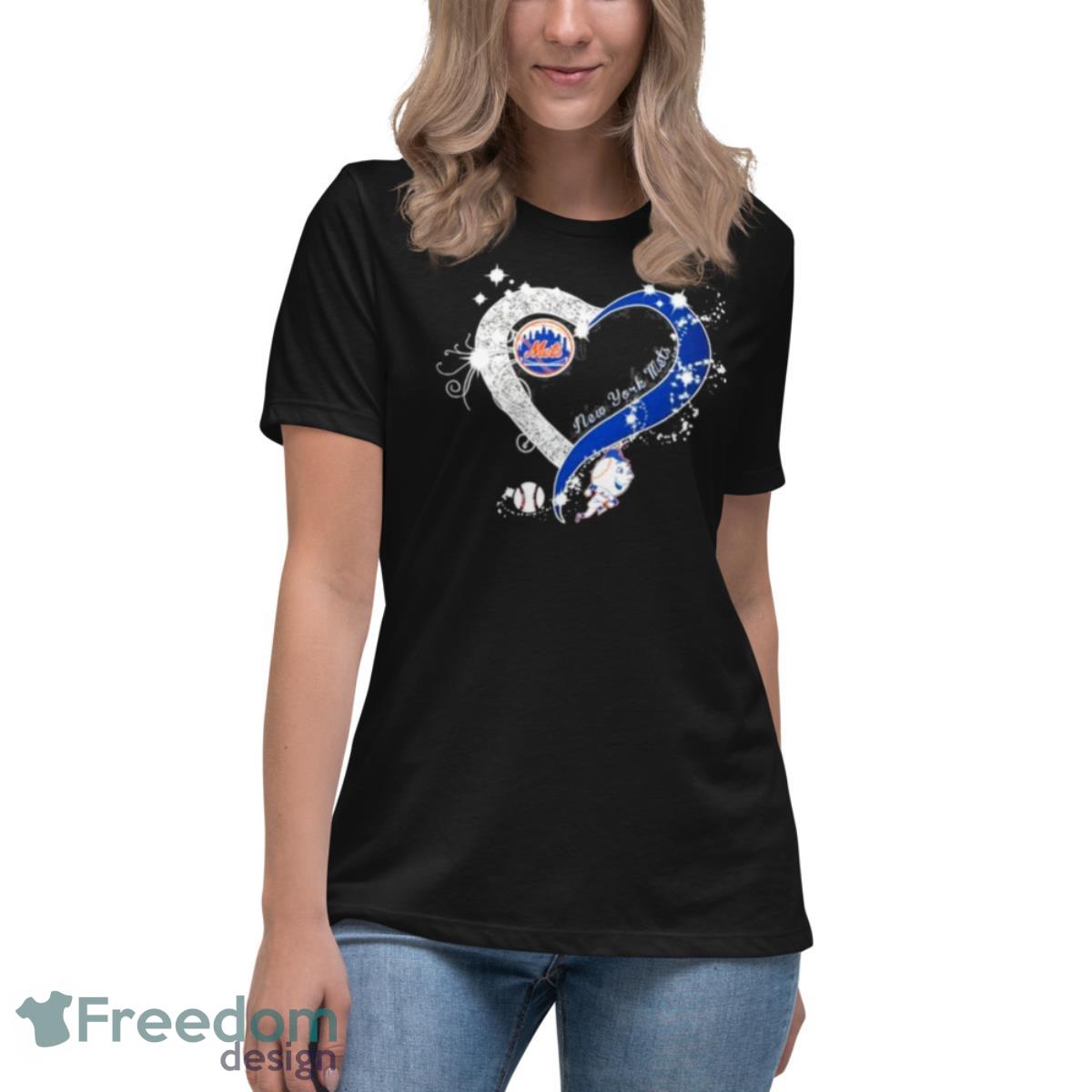 New York Mets Baseball Glitter Heart 2023 Shirt - Womens Relaxed Short Sleeve Jersey Tee New York Mets Baseball Glitter Heart 2023 Shirt - Womens Relaxed Short Sleeve Jersey Tee