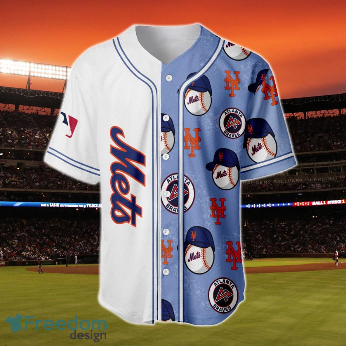 New York Mets MLB 3D Baseball Jersey Shirt For Men Women Personalized Product Photo 2