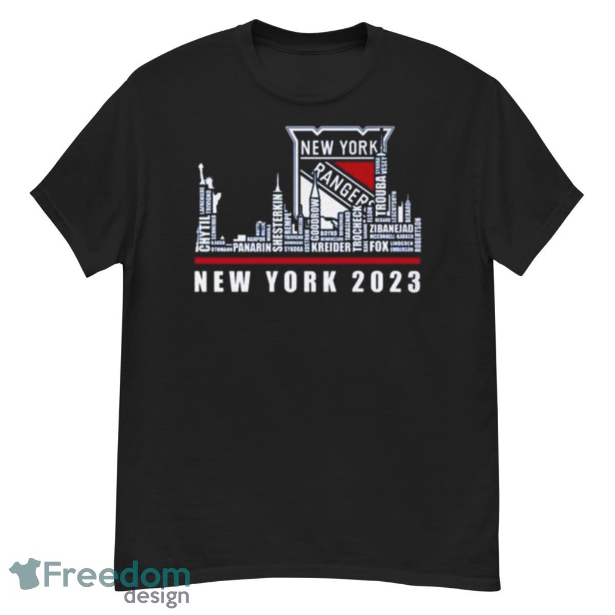 New York Rangers 2023 Season Team Players Names In City Shirt - G500 Men’s Classic T-Shirt