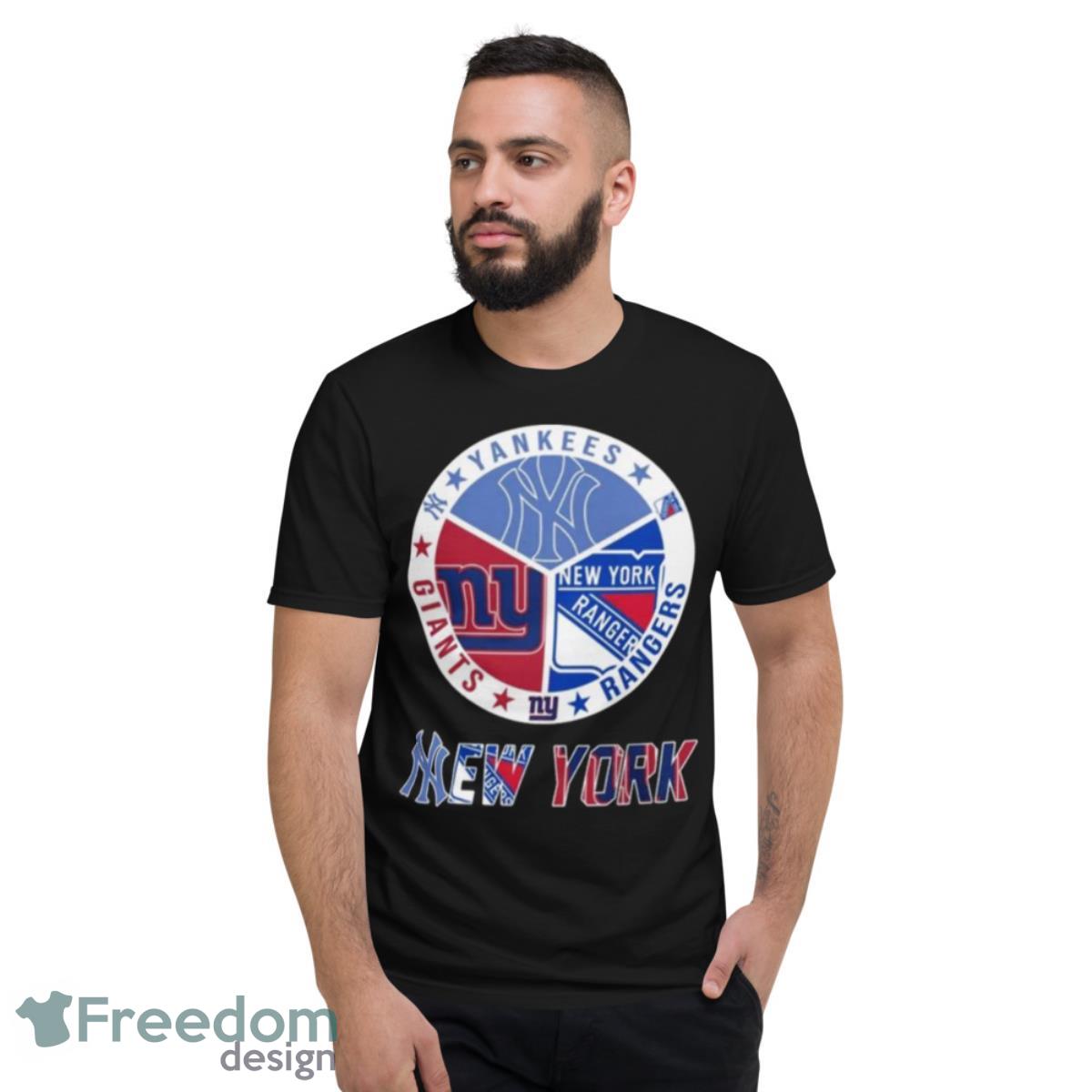 New York Team Logo New York Knicks New York Devils New York Giants New York Mets Shirt - Short Sleeve T-Shirt