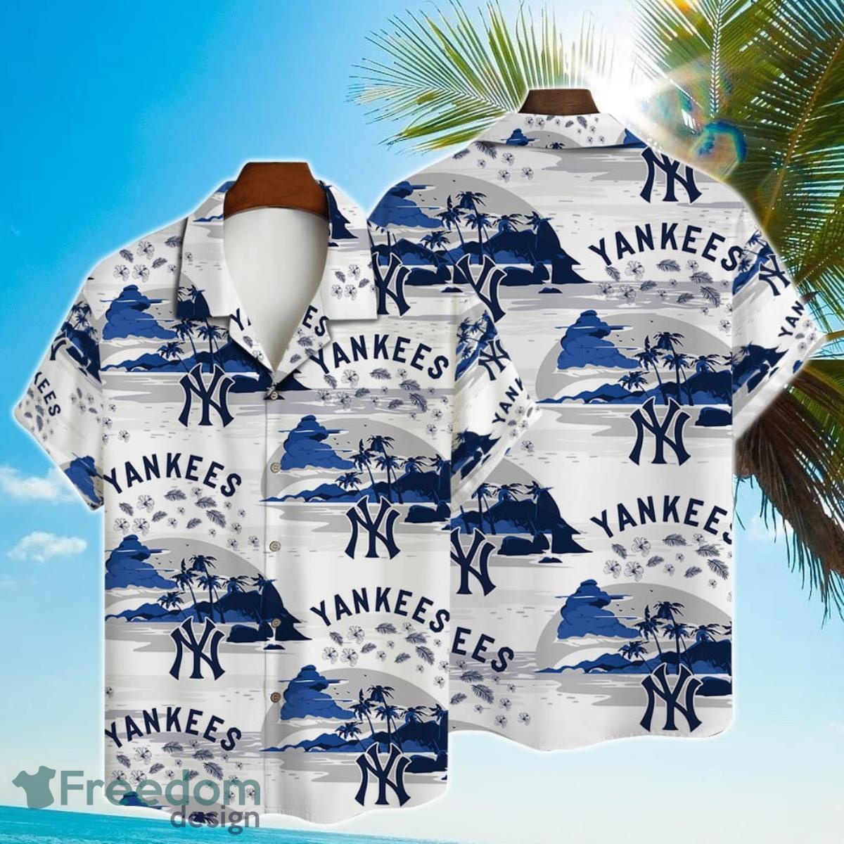 MLB New York Yankees Logo Hawaii Baseball Jersey Shirt For Fans -  Freedomdesign