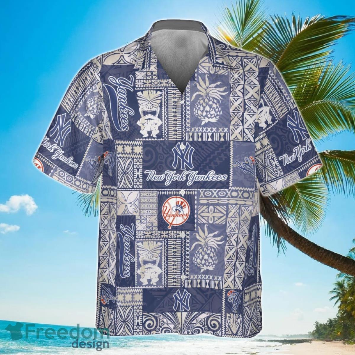 Newyork Yankees Major League Baseball Tropical Floral 2023 Hawaiian Shirt