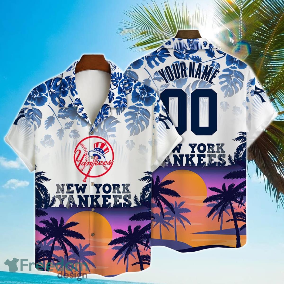 Personalized York Yankees Button Down Shirt Hawaiian For Men Women