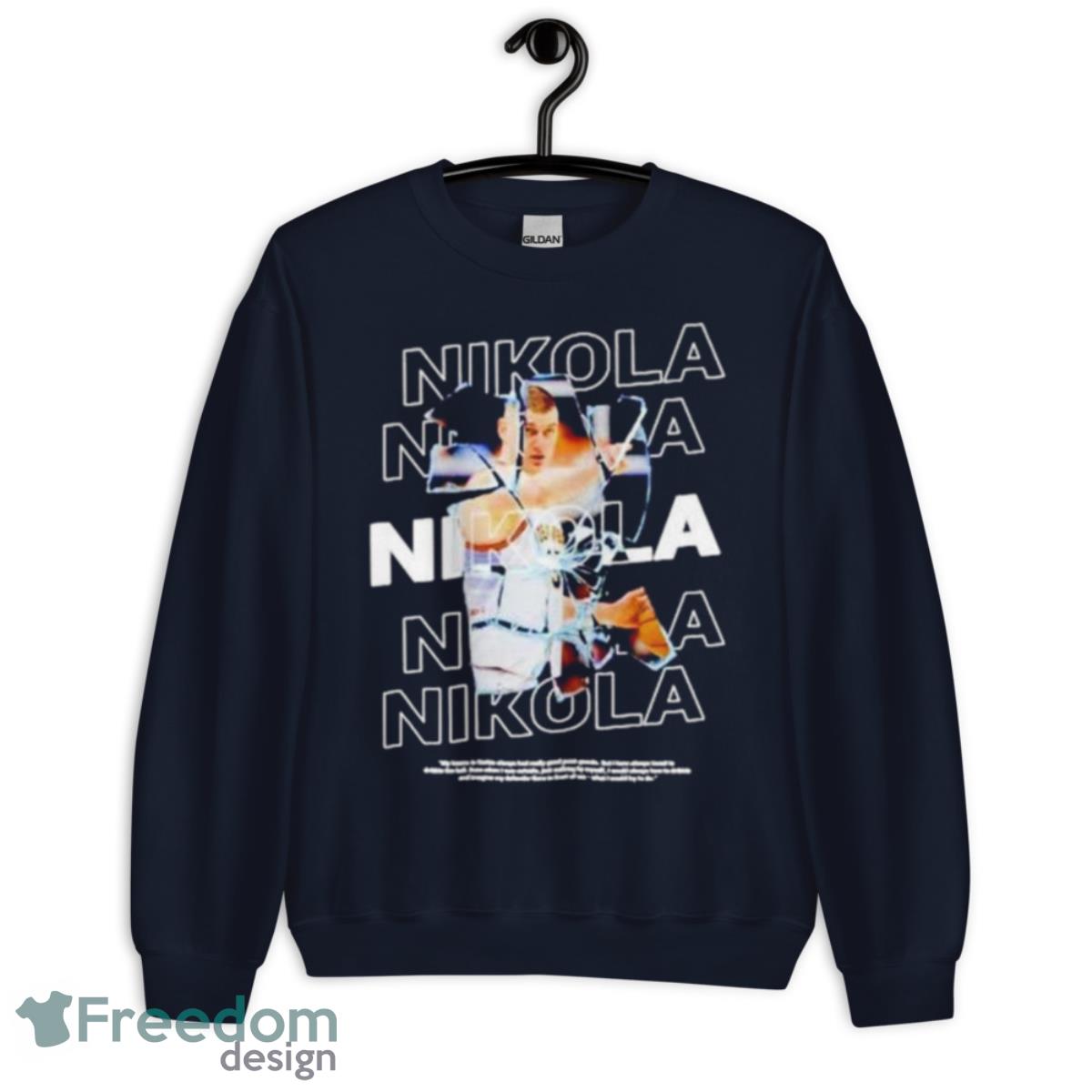 Nikola Jokic Denver Nuggets Broken Mirror Shirt - Unisex Crewneck Sweatshirt-1