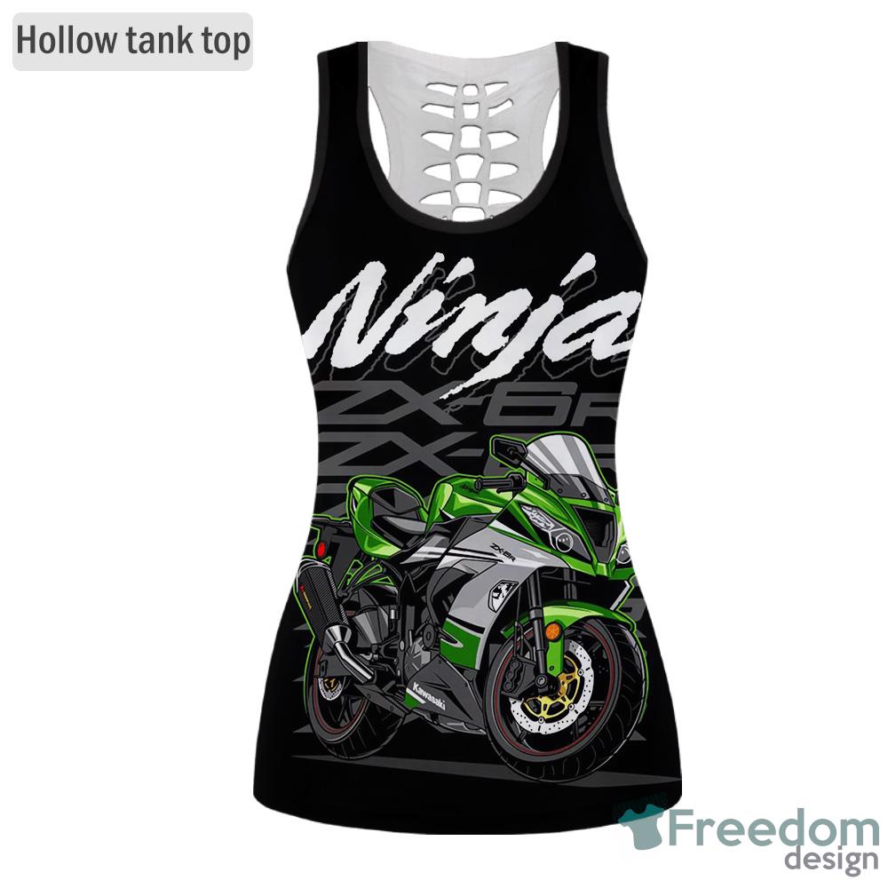 Ninja ZX 6R Vintage style 3D Full Printing Custom Name Leggings And Hollow Tank - Ninja ZX 6R Vintage style 3D Hollow tank Leggings Full Printing Custom Name_14