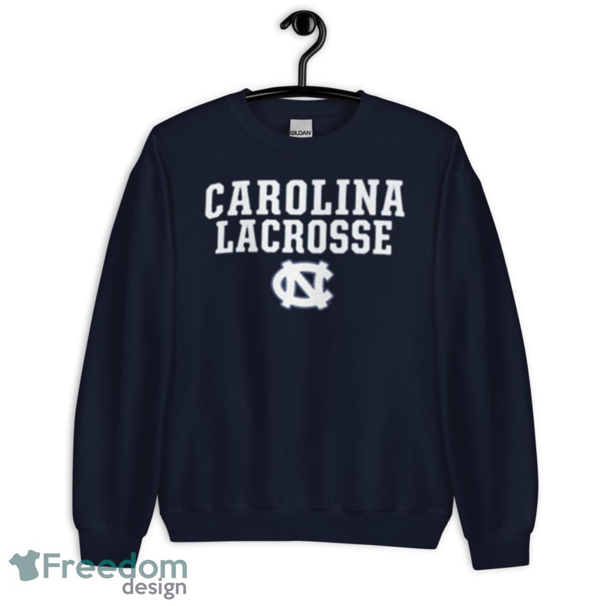 North Carolina Tar Heels Lacrosse New Logo Shirt - Unisex Crewneck Sweatshirt-1