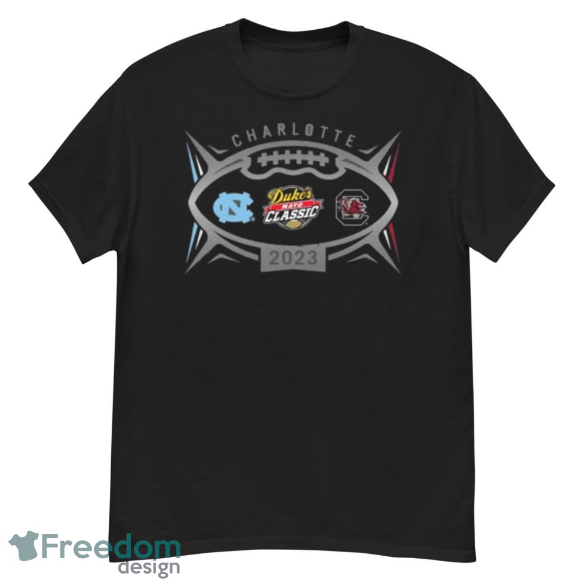 North Carolina Tar Heels Vs South Carolina Gamecocks 2023 Charlotte Shirt - G500 Men’s Classic T-Shirt