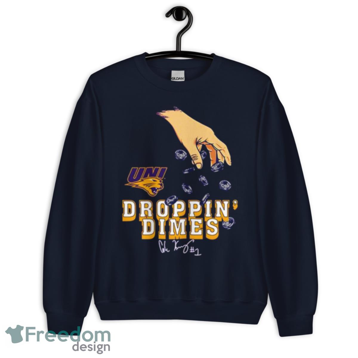 Northern Iowa Panthers Cole Henry 2023 NCAA Men’s Basketball Shirt - Unisex Crewneck Sweatshirt-1