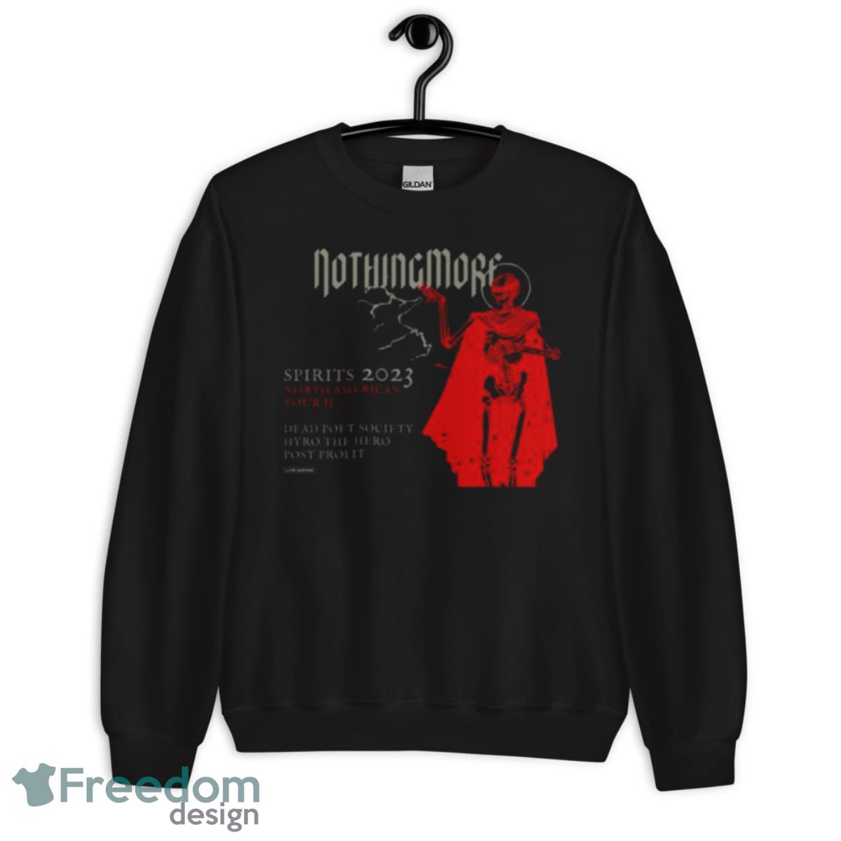 Nothing More Announce Spirits 2023 Fall Tour Shirt - Unisex Crewneck Sweatshirt Nothing More Announce Spirits 2023 Fall Tour Shirt - Unisex Crewneck Sweatshirt