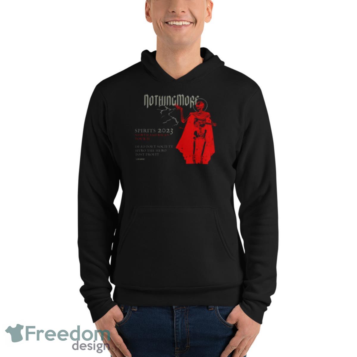 Nothing More Announce Spirits 2023 Fall Tour Shirt - Unisex Fleece Pullover Hoodie Nothing More Announce Spirits 2023 Fall Tour Shirt - Unisex Fleece Pullover Hoodie