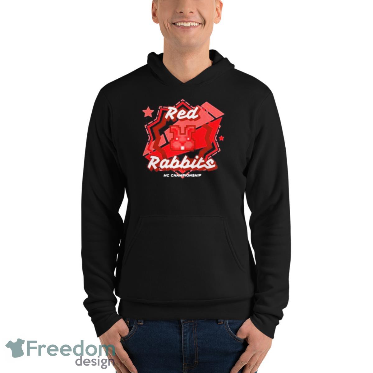 Noxcrew Red Rabbits Team Mc Championship Shirt - Unisex Fleece Pullover Hoodie Noxcrew Red Rabbits Team Mc Championship Shirt - Unisex Fleece Pullover Hoodie