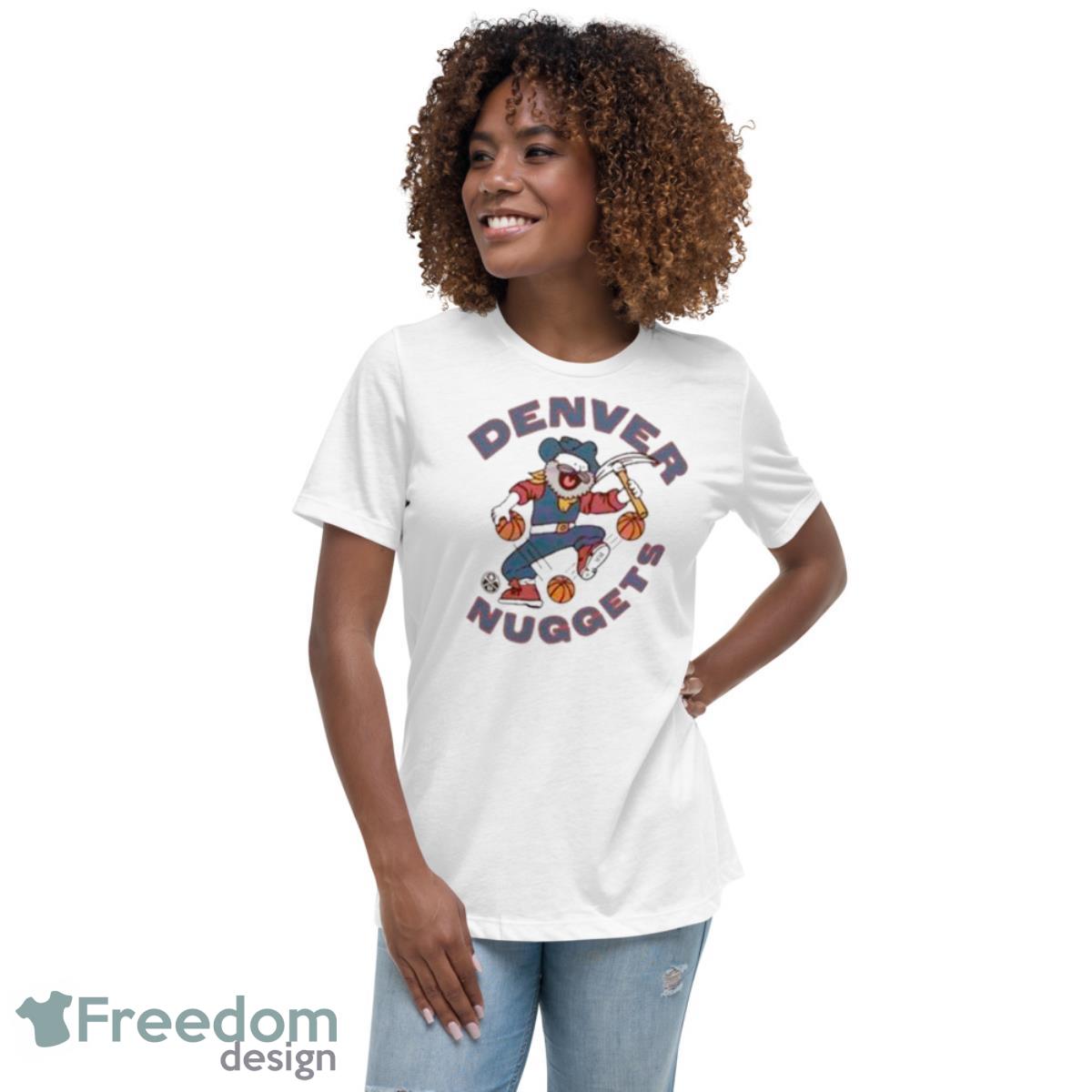 Nuggets The Prospector Denver Nuggets 2023 Nba Final Shirt - Womens Relaxed Short Sleeve Jersey Tee Nuggets The Prospector Denver Nuggets 2023 Nba Final Shirt - Womens Relaxed Short Sleeve Jersey Tee