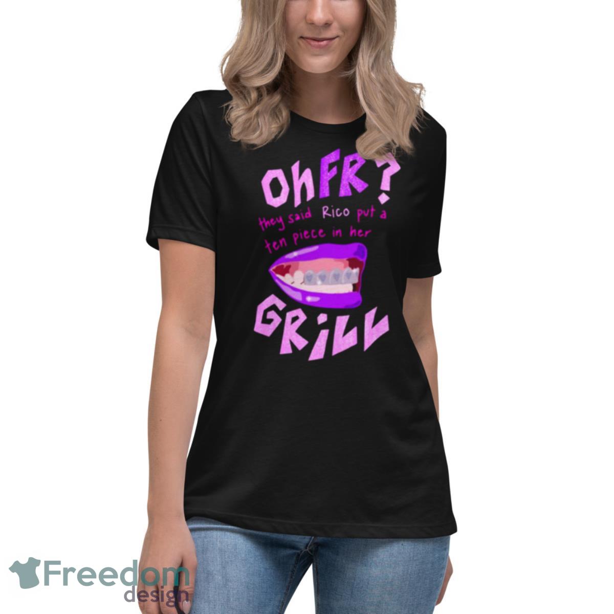 Ohfr Rico Rico Nasty Intrusive shirt - Womens Relaxed Short Sleeve Jersey Tee Ohfr Rico Rico Nasty Intrusive shirt - Womens Relaxed Short Sleeve Jersey Tee