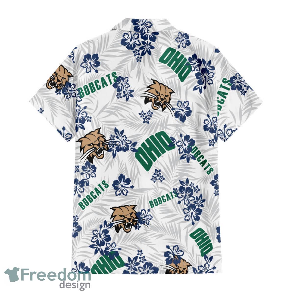 Ohio Bobcats Floral Hawaiian Shirt For Men And Women Product Photo 2