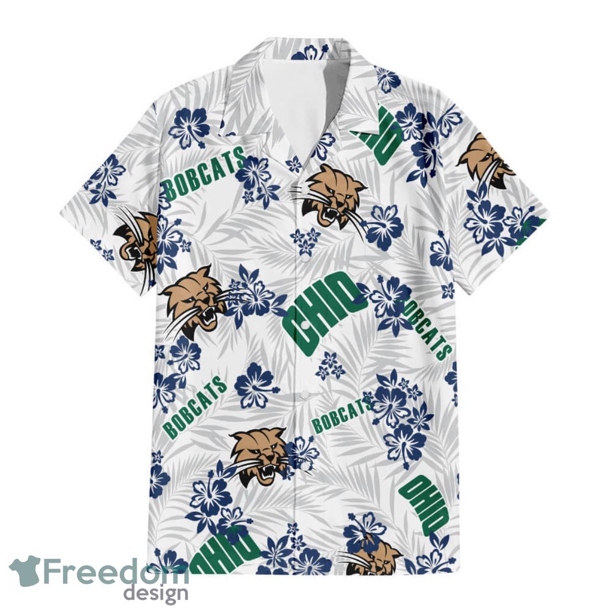 Ohio Bobcats Floral Hawaiian Shirt For Men And Women Product Photo 1