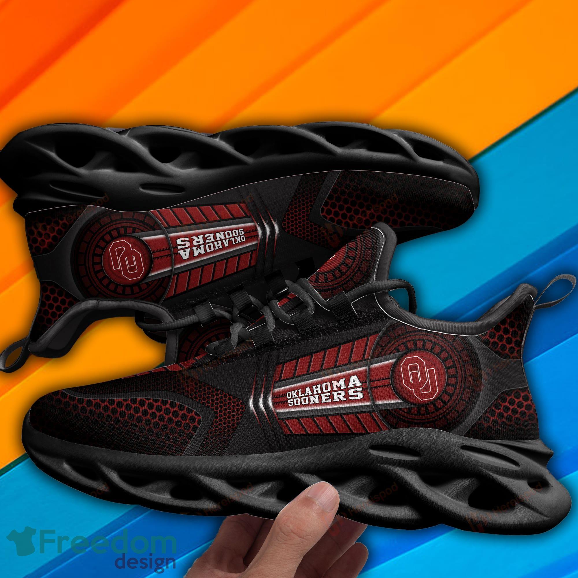 Oklahoma Sooners Max Soul Shoes Design 09 Men And Women For Fans - Oklahoma Sooners Max Soul Shoes Dis21081309_1