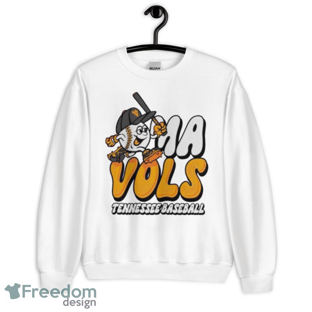 Omavols Tennessee Baseball Shirt - Unisex Heavy Blend Crewneck Sweatshirt