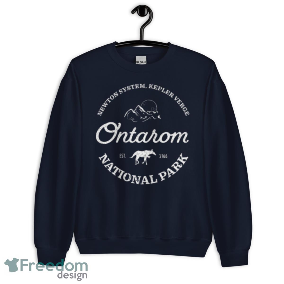 Ontarom National Park White Mass Effect Shirt - Unisex Crewneck Sweatshirt-1