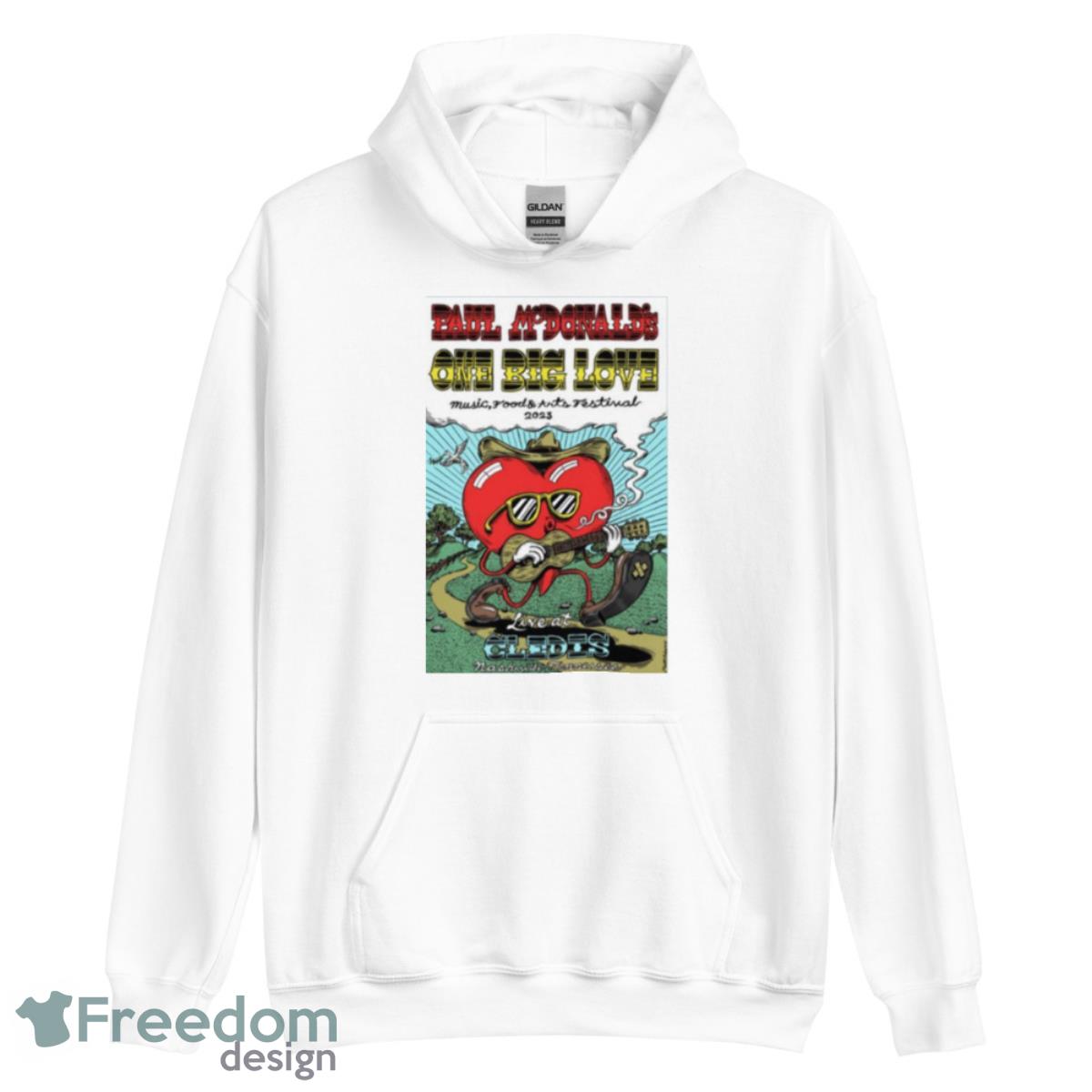 Paul McDonald One Big Love Music Food Arts Festival 2023 Live At Cledis Nashville TN Shirt image Paul McDonald One Big Love Music Food Arts Festival 2023 Live At Cledis Nashville TN Shirt - Unisex Heavy Blend Hooded Sweatshirt