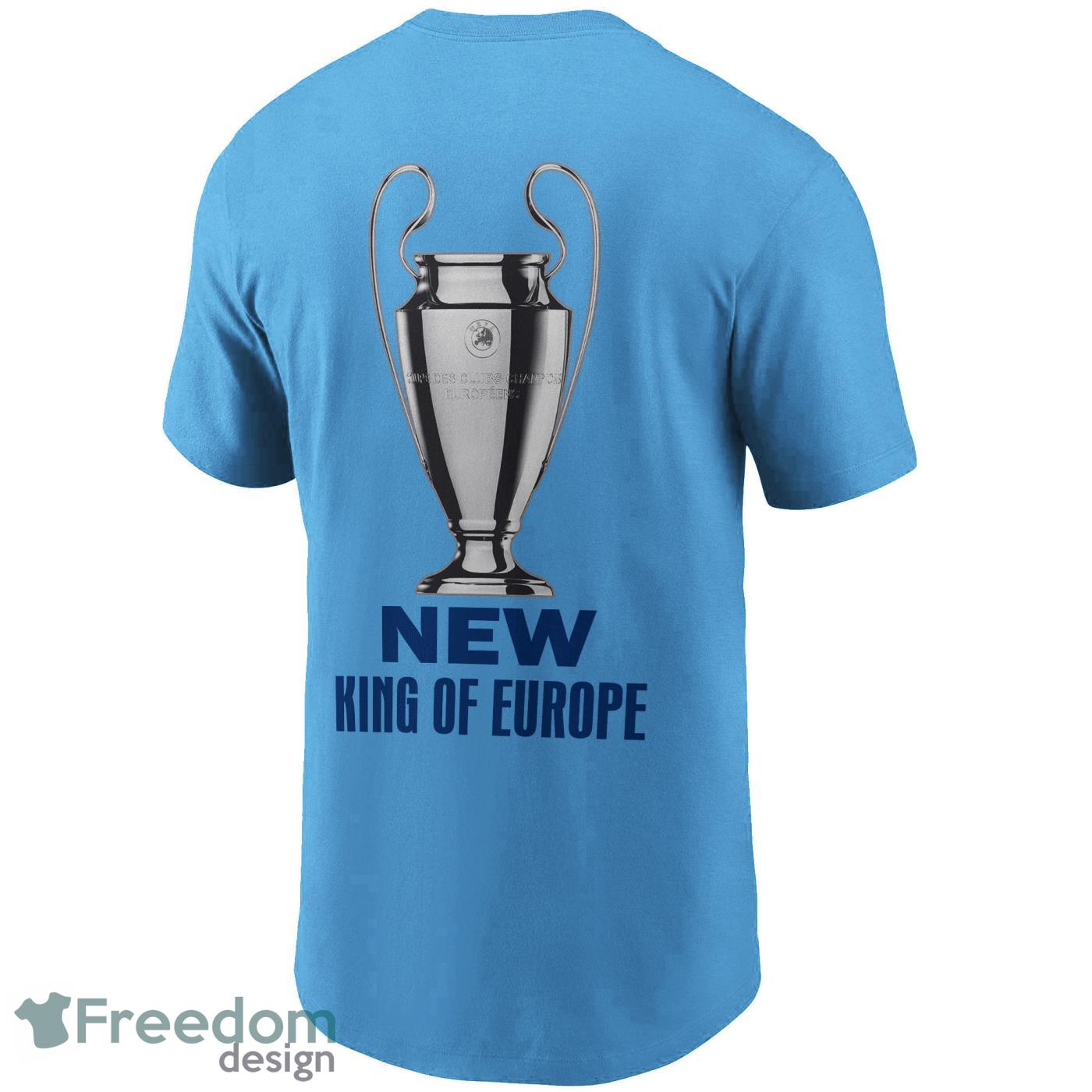 Pep Guardiola Manchester City Celebrating Winning Champions League Print Shirt Product Photo 2