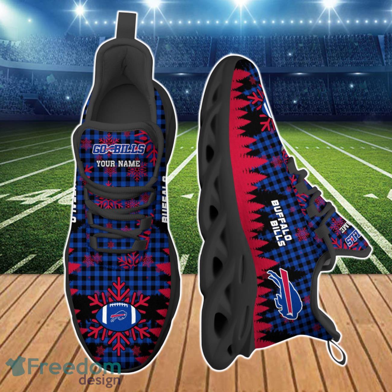 Personalized Buffalo Bills NFL Clunky Max Soul Shoes Product Photo 2