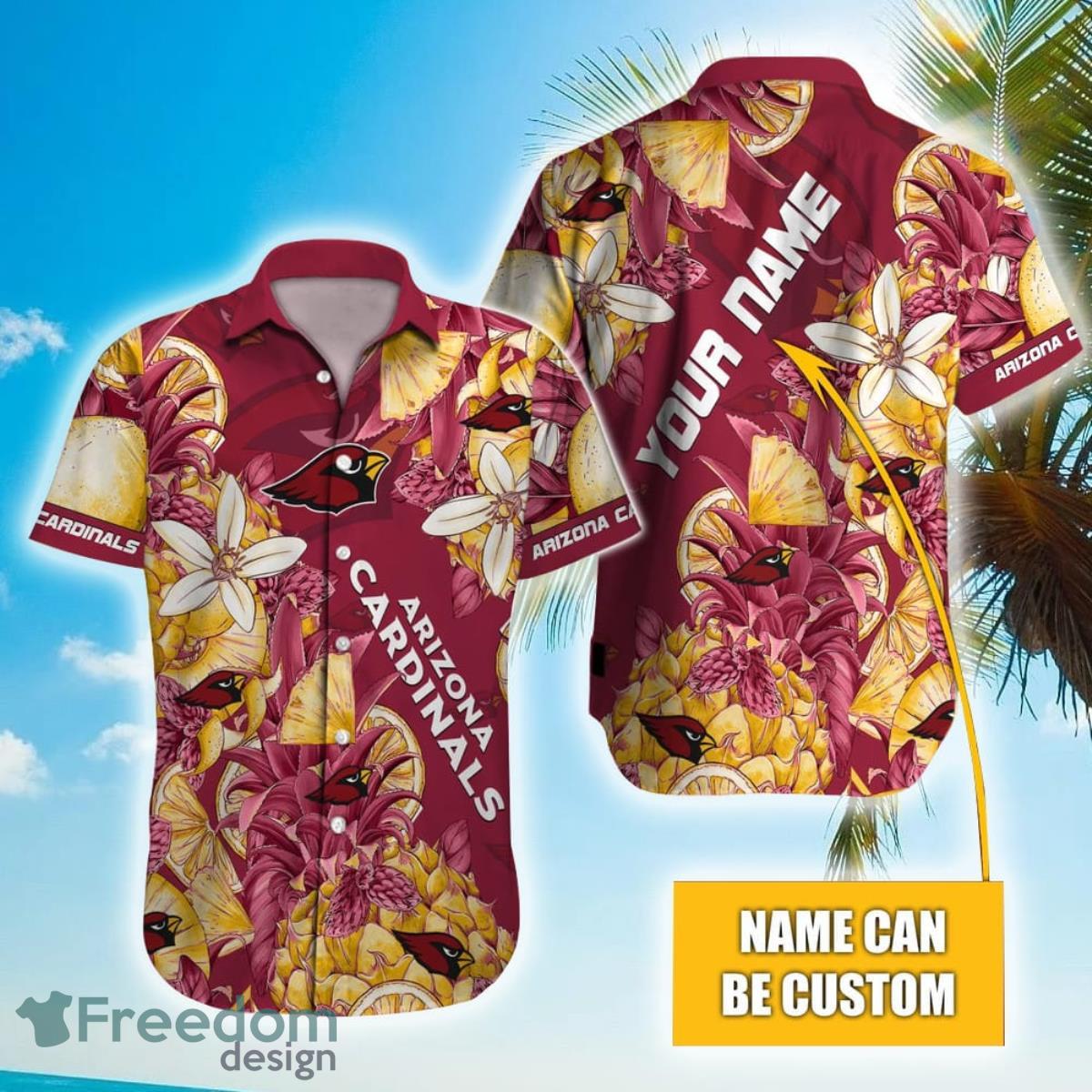 Personalized NFL Arizona Cardinals Special Tropical Fruit Hawaiian Shirt Product Photo 1