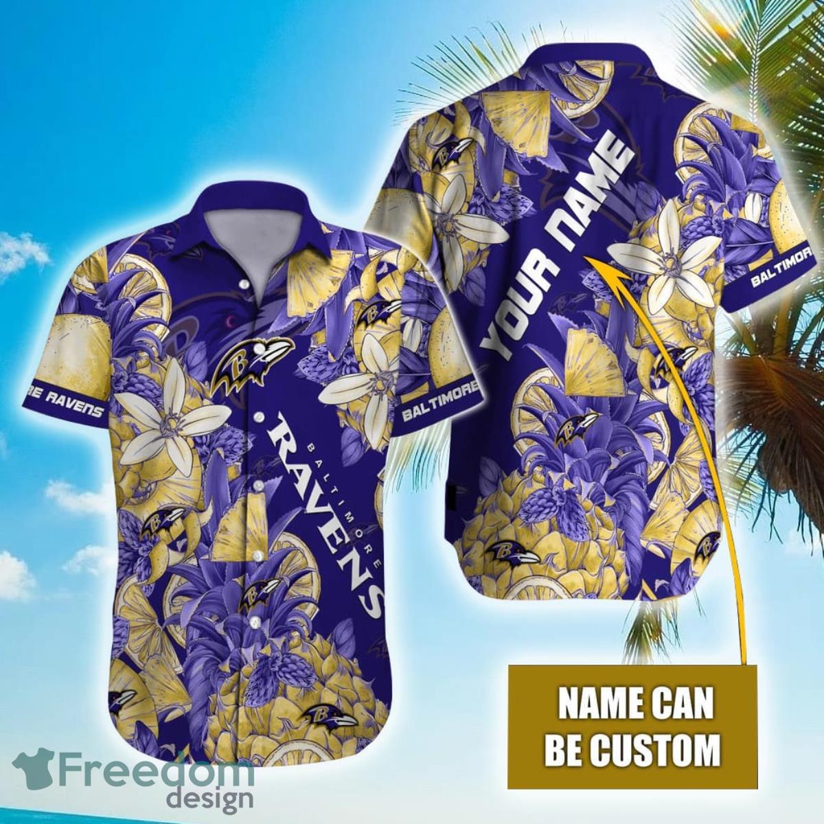 Personalized NFL Baltimore Ravens Special Tropical Fruit Hawaiian Shirt Product Photo 1