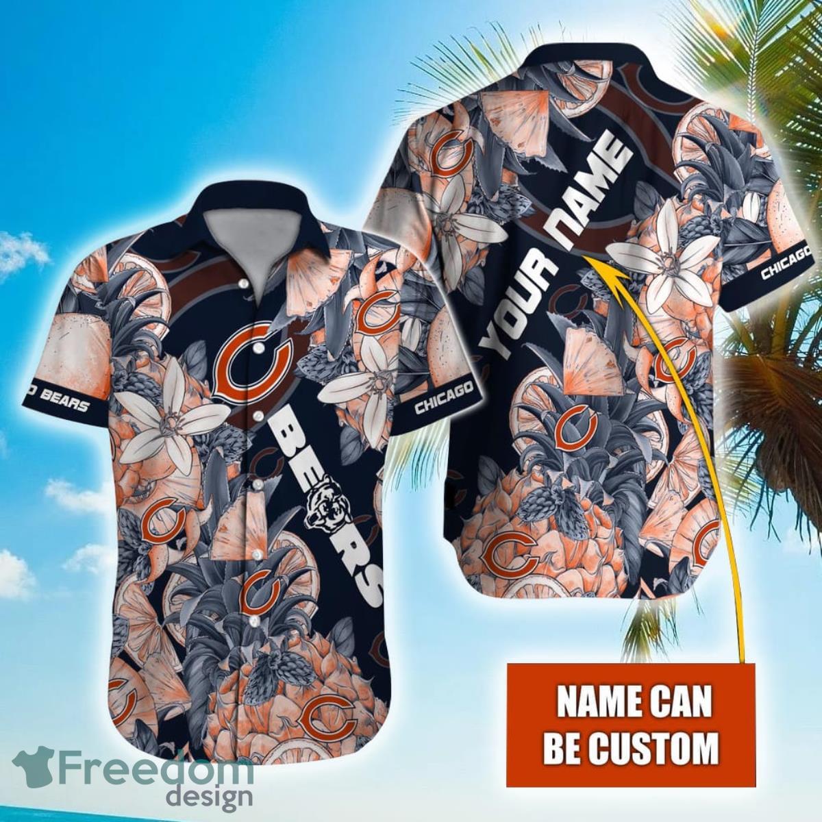 Personalized NFL Chicago Bears Special Tropical Fruit Hawaiian Shirt Product Photo 1