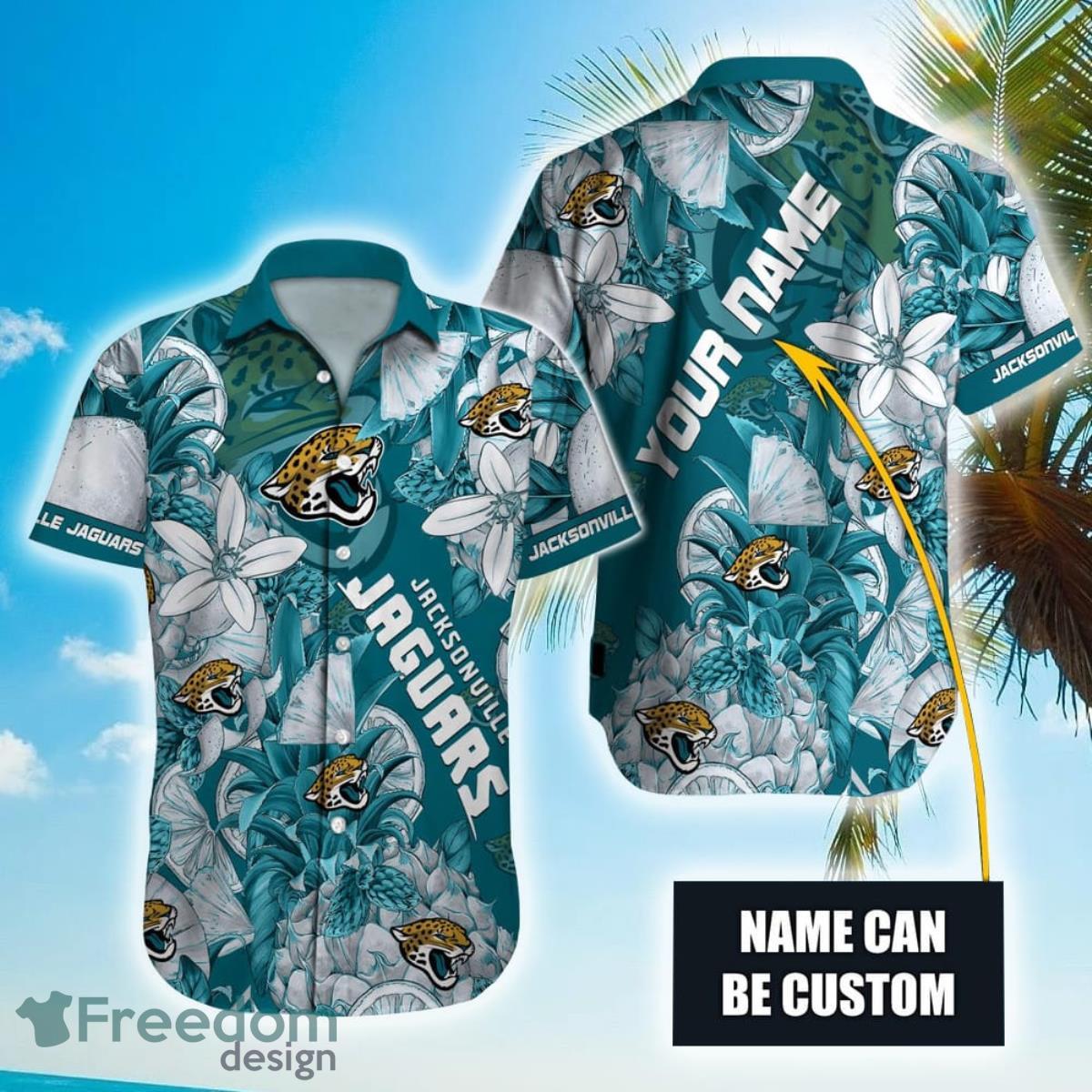 Personalized NFL Jacksonville Jaguars Special Tropical Fruit Hawaiian Shirt Product Photo 1